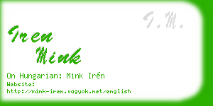 iren mink business card
