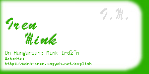 iren mink business card